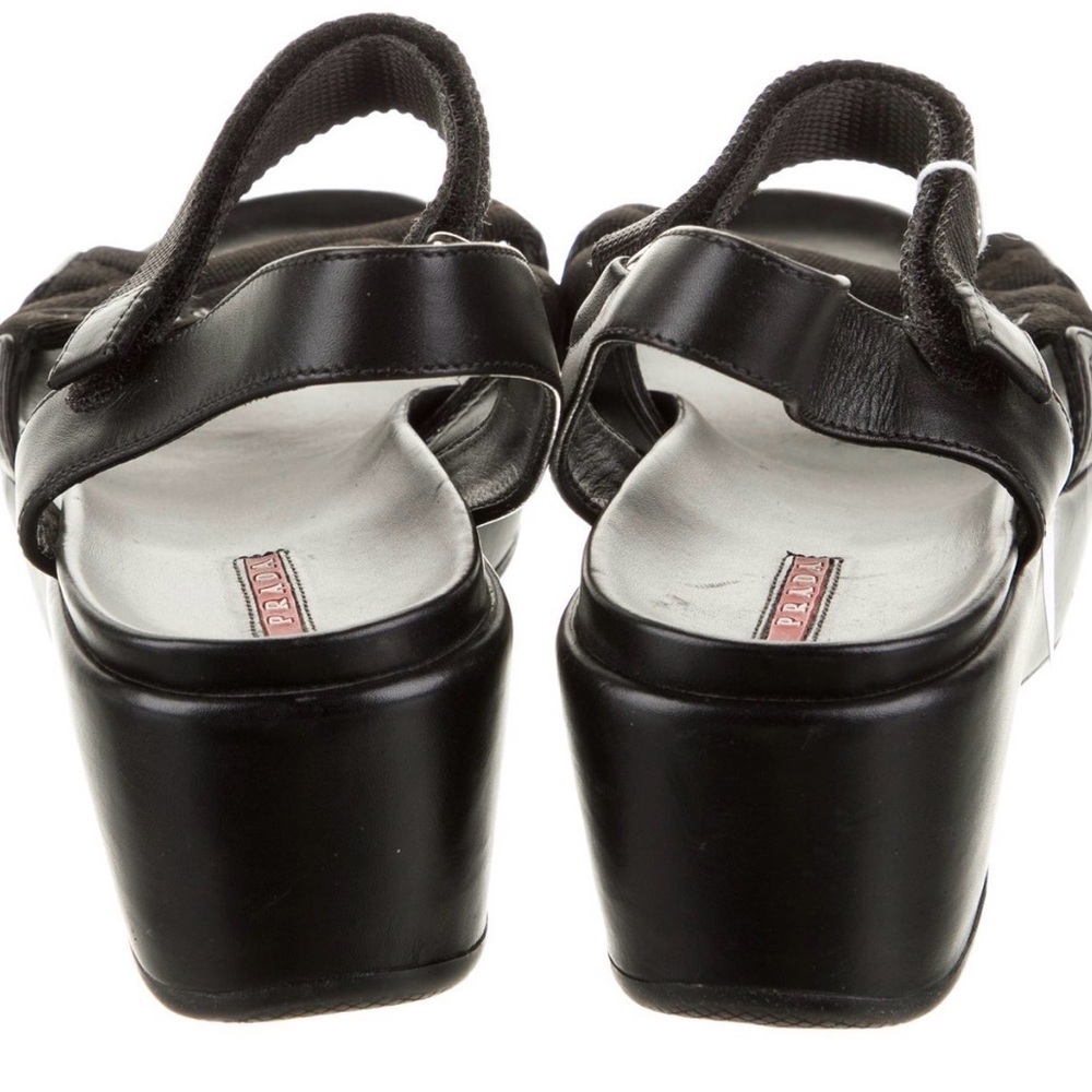 Prada Women's Black Platform Sandals